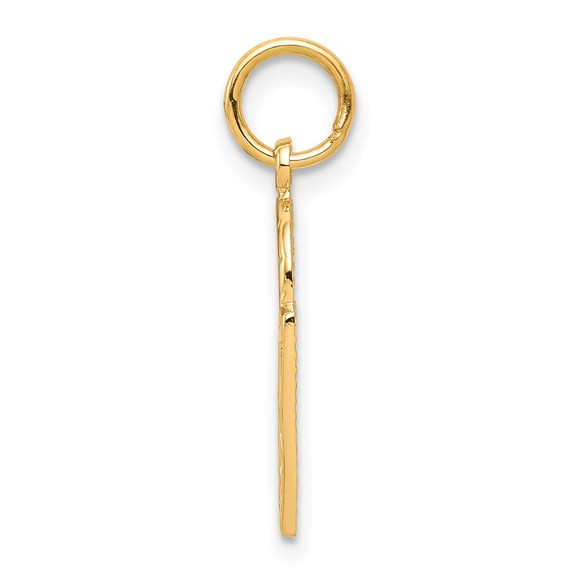 10k Yellow Gold Genuine Sports Basketball Charm - Picture 3 of 4